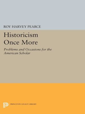 cover image of Historicism Once More